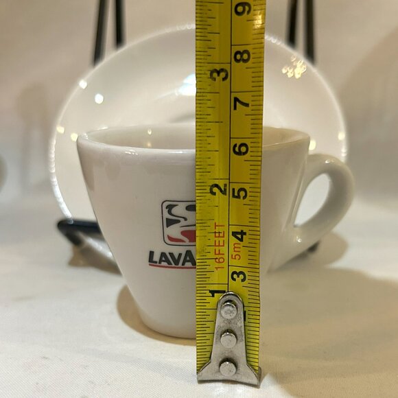 Set of 2 Lavazza Espresso Coffee Cup Saucer Set Made in Italy Tognana Porcellane - Picture 6 of 8